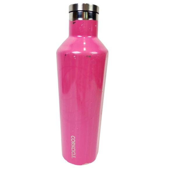 Corkcicle Triple Insulated Canteen 16 oz Hot Cold Drink Pink Camping or Travel - Picture 1 of 8